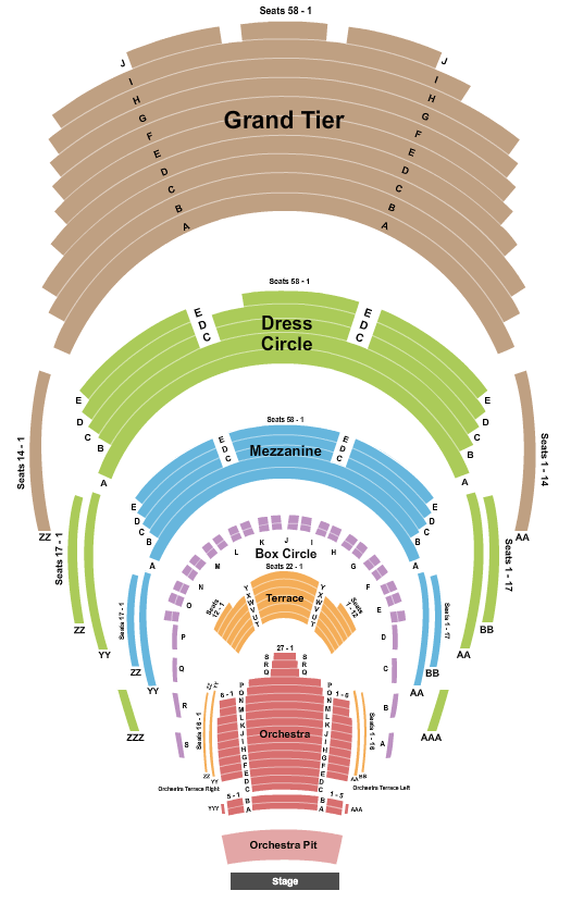Winspear Opera House Blue Man Group Seating Chart